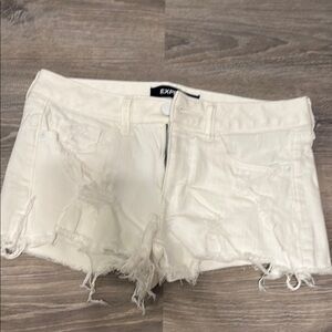 Express Jean Shorts - White - Size 4